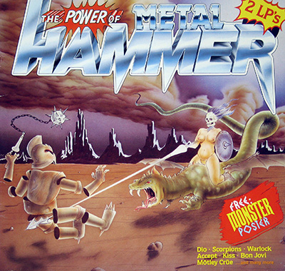 POWER OF METAL HAMMER album front cover vinyl record